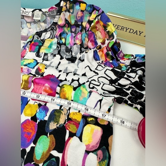 Ladies blouse size XS, multicolor excellent condition - Picture 9 of 10